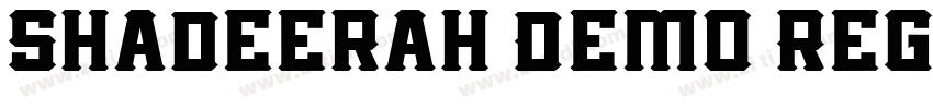 Shadeerah Demo Regul字体转换